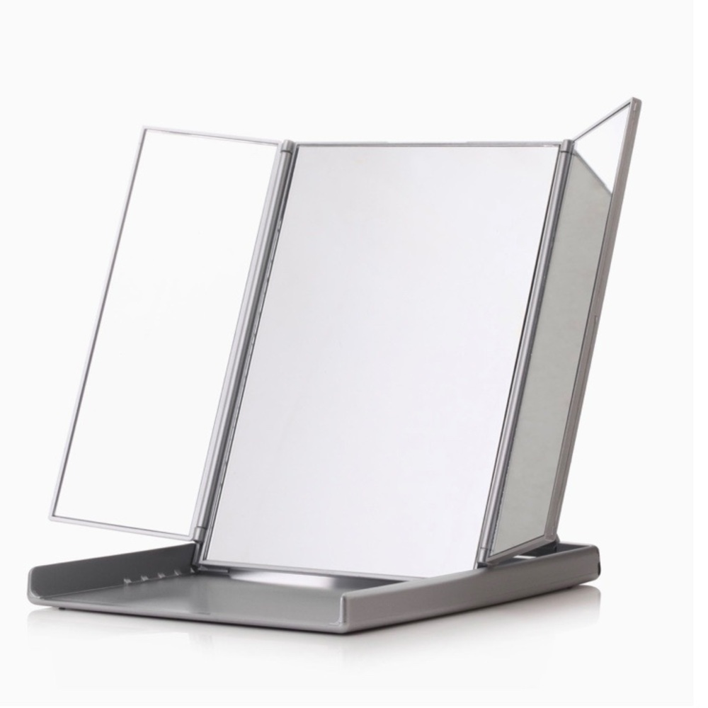 Foldable Makeup Travel Mirror w 3 Panels